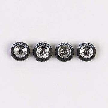 #192 Chrome "Steely" Style Lettered Wheels