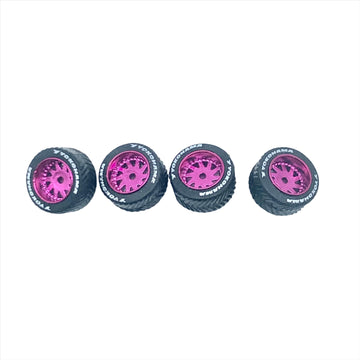 Model M- Violet Metallic “Swirly” Style Lettered Wheels