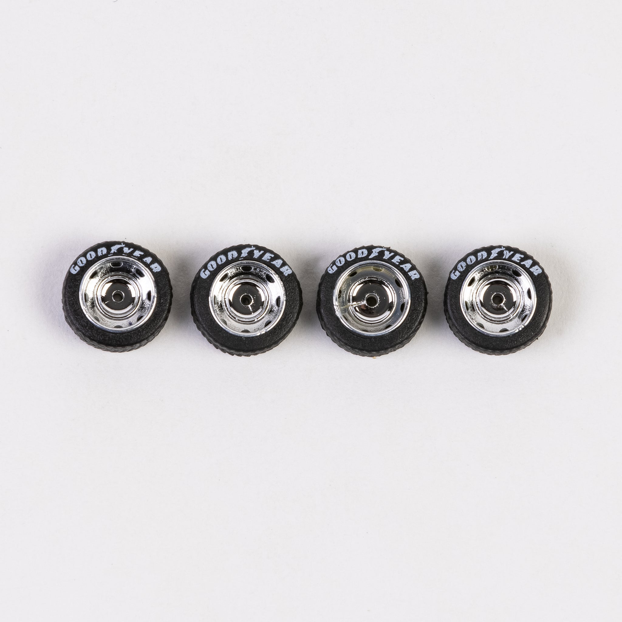 #192 Chrome "Steely" Style Lettered Wheels