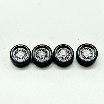 11mm Silver BBS Style Alloy Bearing Wheels (Spinner)