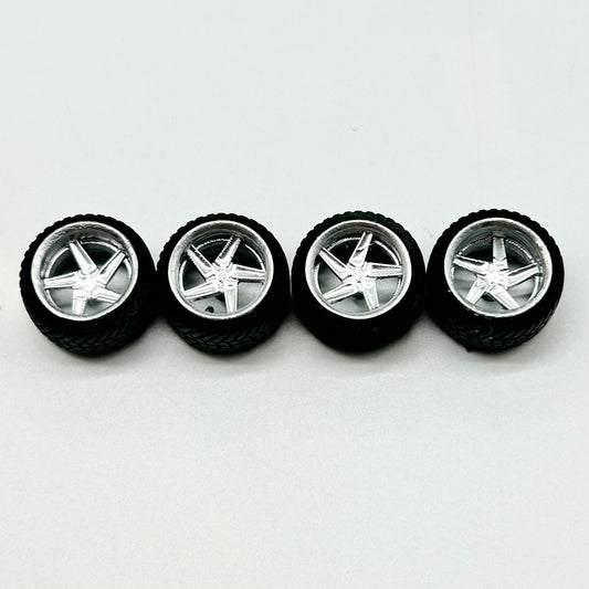 15mm Chrome Staggered Forgi Rep. G-Force off-road Wheels