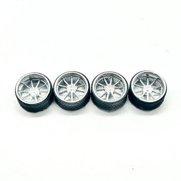 12mm Chrome Monarch Staggered Specialty Wheels
