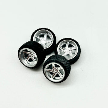 15mm Chrome Staggered Forgi Rep. G-Force off-road Wheels