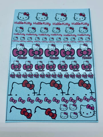 Hello Kitty Waterslide Decal - Clear or White Toner