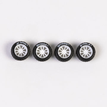 #716 White 10 Spokes Deep Dish Off-Road Truck Wheels