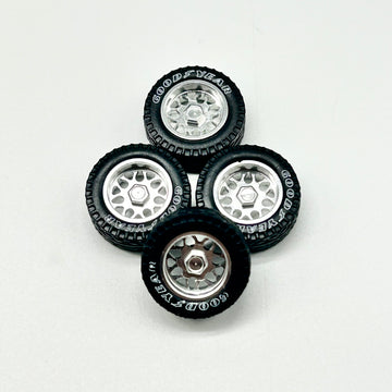 14mm Off-road  Electroplated Chrome Wheels – All-Metal Ball Bearing Set AC Custon Forged(Spinners)