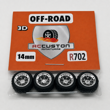 R702- Chrome 14mm Off-road GT3 Style Specialty Wheels
