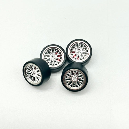 11mm Chrome BBS Mach Lip Bearing Wheels - Spinners