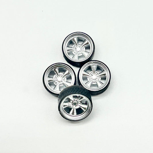 12mm Chrome “Dragstar Cragar” Staggered Specialty Wheels