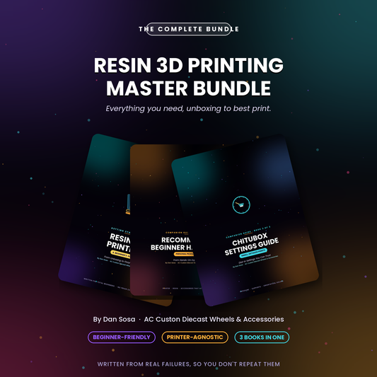 Resin 3D Printing Guide Bundle | Beginner's Guide + Hardware Picks + CHITUBOX Settings PDF