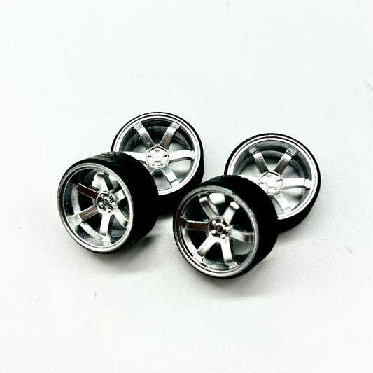 18mm Chrome XL TE37 Stance Specialty Wheels