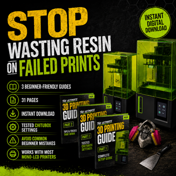 Resin 3D Printing Starter Bundle (Instant Digital Download) – 3 Guides + FREE STL File