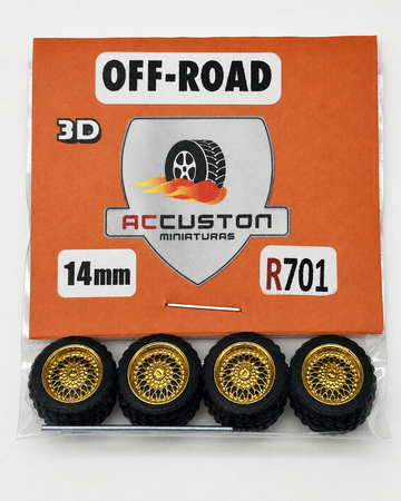 #R701- 14mm Gold BBS Off-road Style Specialty Wheels