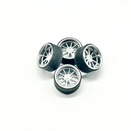 12mm Chrome Monarch Staggered Specialty Wheels