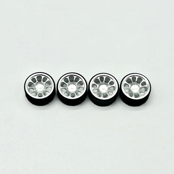 10mm Electroplated Chrome Wheels – All-Metal Ball Bearing Set - Vision 1.0 (Spinners)