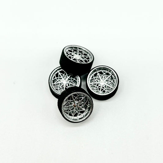 12mm Chrome Rucci Forged “Backend” Mesh Style Specialty Wheels