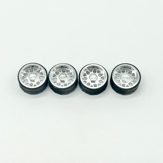 10mm Electroplated Chrome Wheels – All-Metal Ball Bearing Set AC Custon Forged(Spinners)