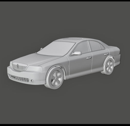 3D Printed 2006 Lincoln LS for 1:64 Scale.