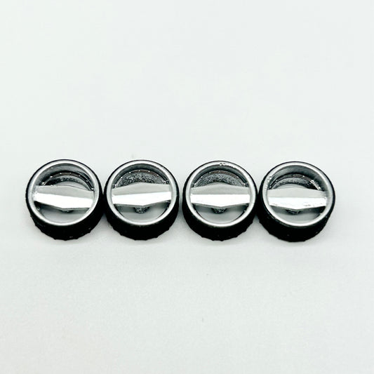 12mm Chrome Single Blade “Grinder” Specialty Wheels