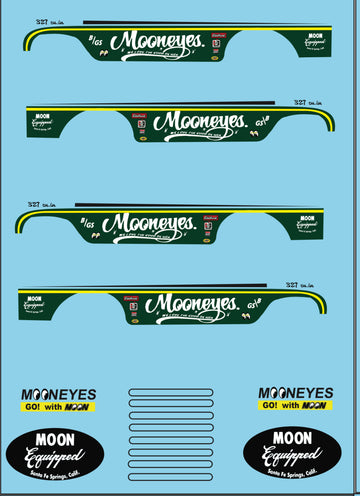 Mooneyes Waterslide Decal For 1:64 Scale