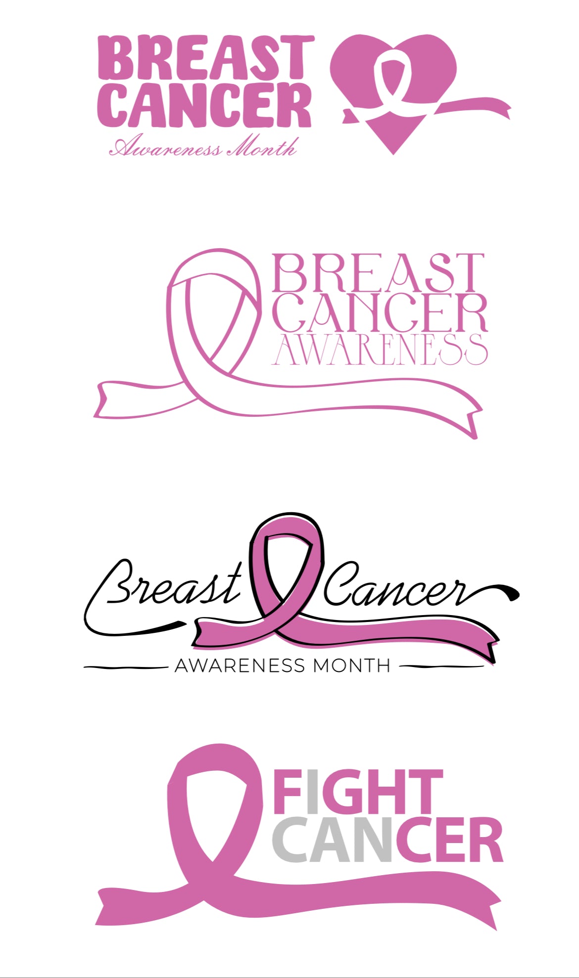 NEW- Breast Cancer Awareness Waterslide Decal