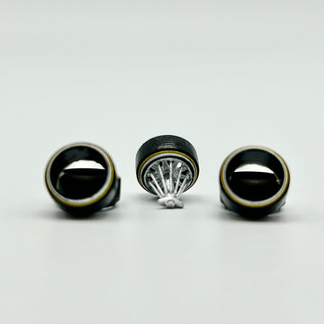 LIMITED Qty - Chrome 10mm Houston Slab Style Wheels with Vogue Tires
