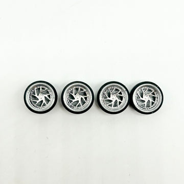 12mm Chrome Rucci Forged “Mega” Staggered Wheels