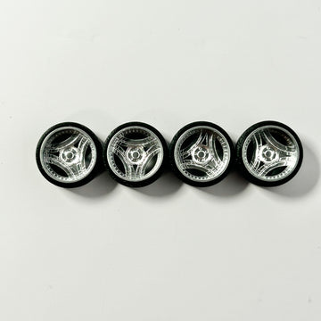 NEW- Chrome “Tri Spoke” Donk Style Specialty Wheels