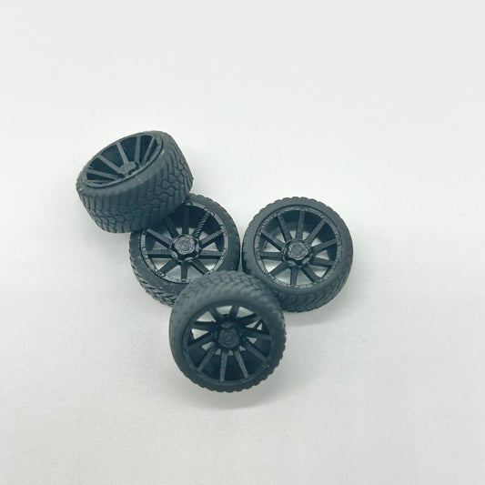 15mm Satin Black FUEL Contra Rep. Off-Road Wheels