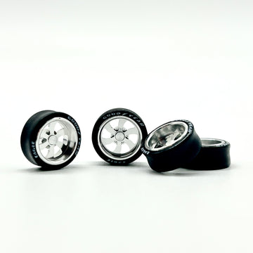 6 Spokes “Directional” Electroplated All-Metal with Bearing Wheels (Spinners)