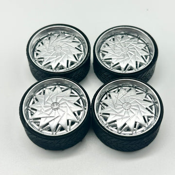 FIRST OF ITS KIND! 1:24 Scale Chrome Dub Spinner Face 3D Printed Wheels