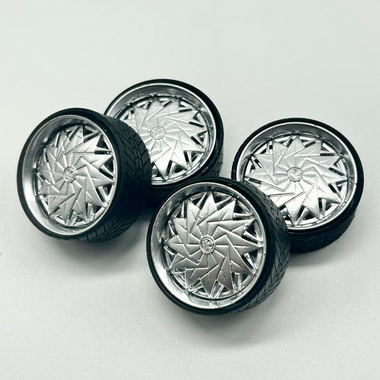 FIRST OF ITS KIND! 1:24 Scale Chrome Dub Spinner Face 3D Printed Wheels