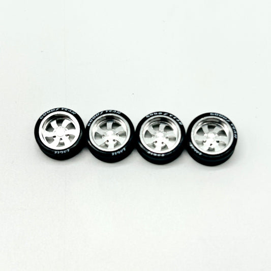 6 Spokes “Directional” Electroplated All-Metal with Bearing Wheels (Spinners)