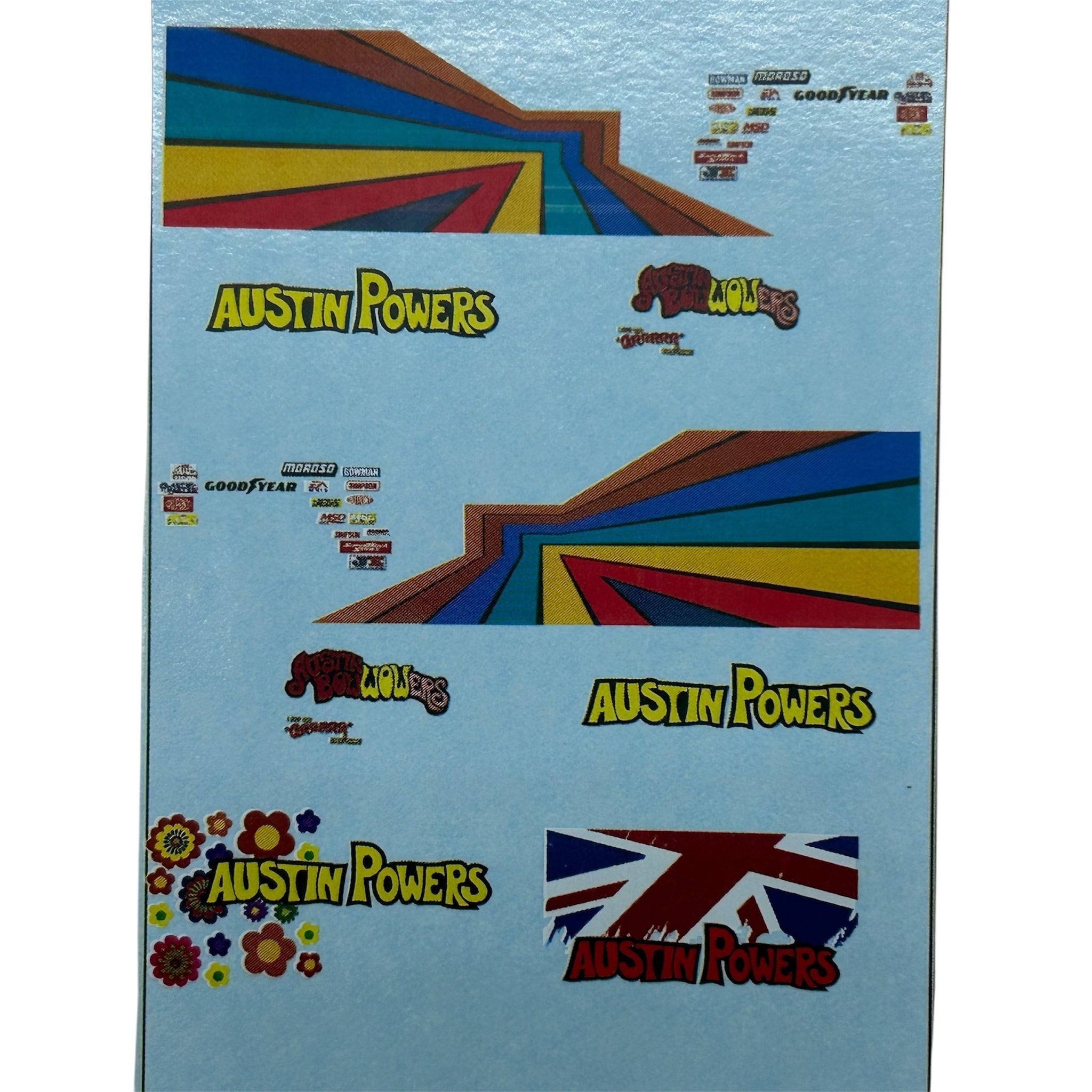Limited Qty- Austin Powers Universal White Toner Decal