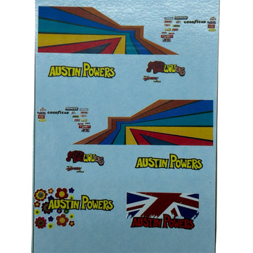 Limited Qty- Austin Powers Universal White Toner Decal