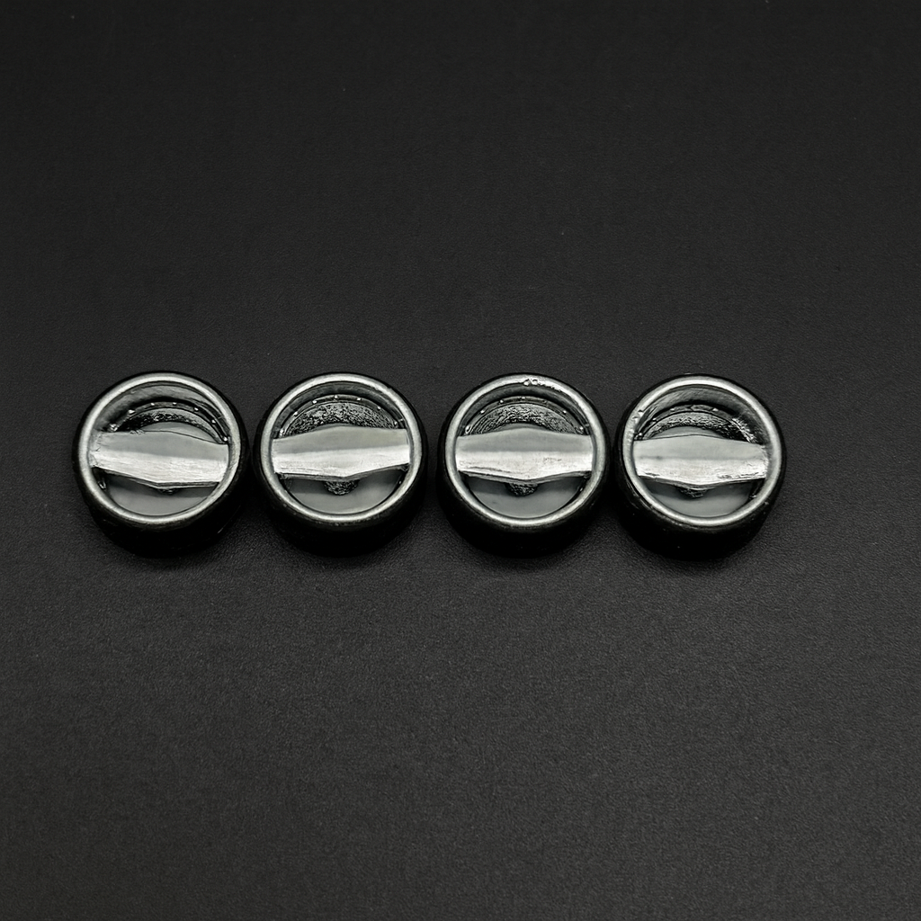 12mm Chrome Single Blade “Grinder” Specialty Wheels