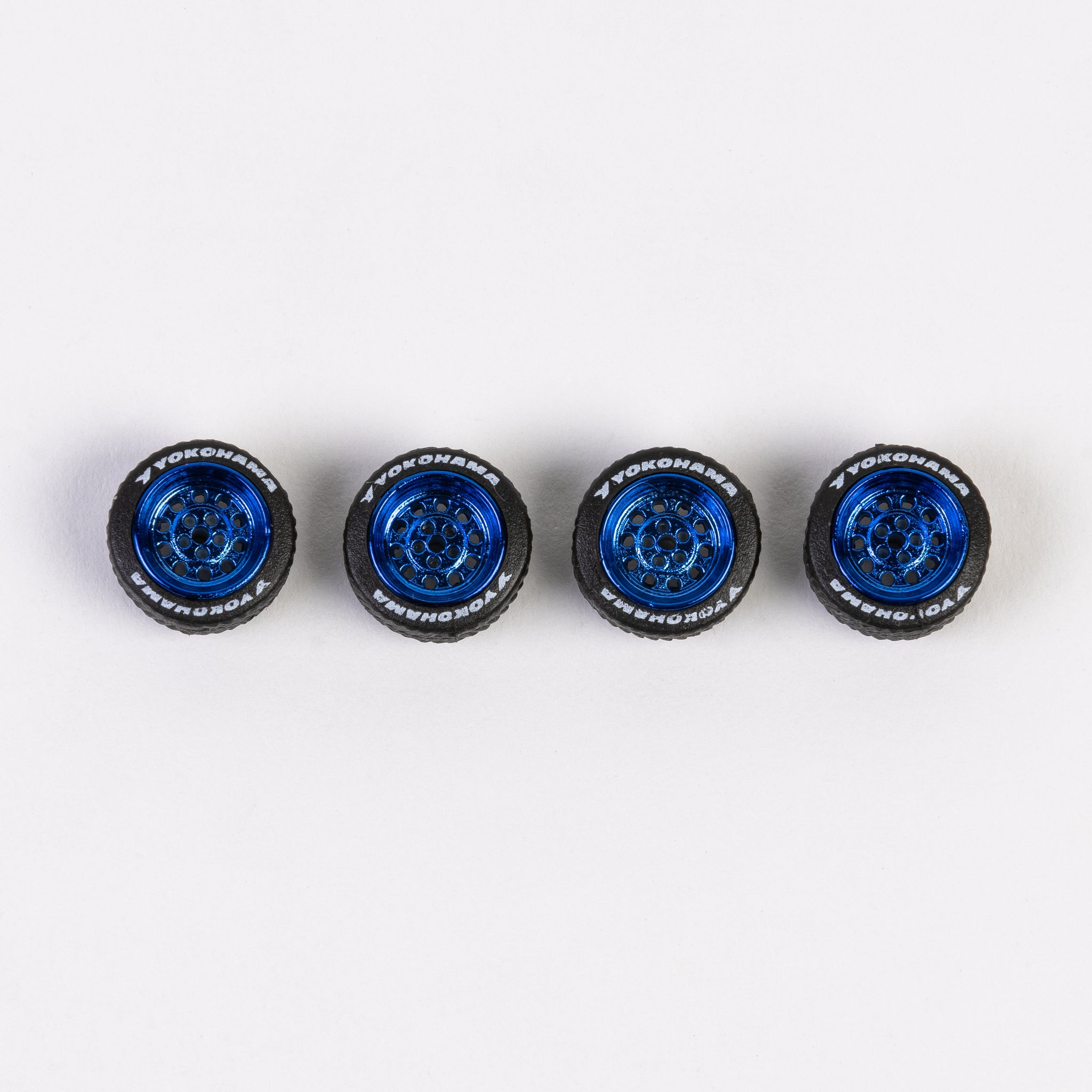 Model K - Metallic Blue "dots" Wheels with Lettered Tires